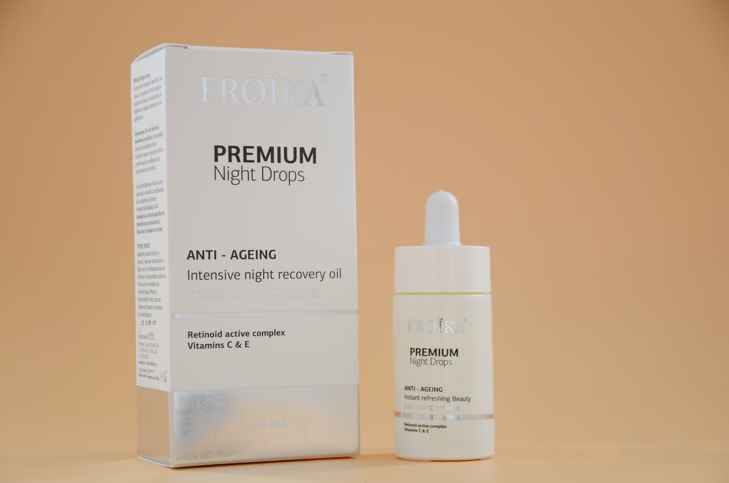 Froika Premium - 🌗 Night Drops🌗, Retinoid Active Complex, Vitamin C & E