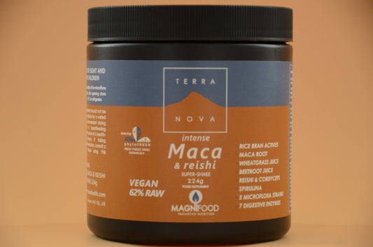 Terra Nova Magnifood Intense Maca Reishi 224 gr, Increase Stamina, Energy & Libido, the Natural way