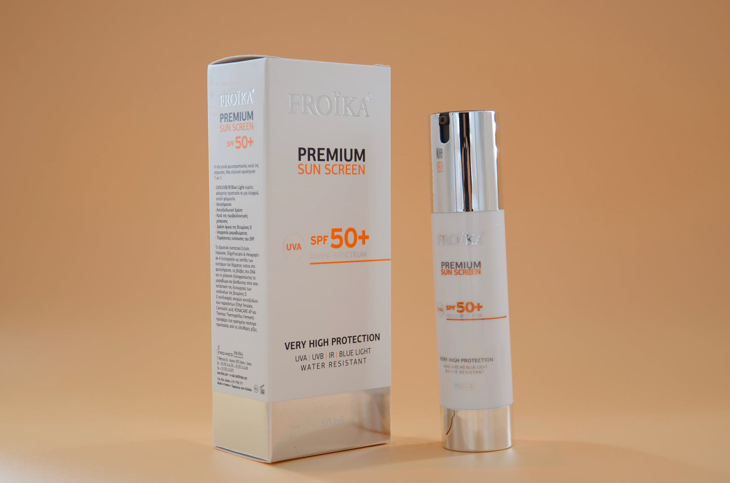 Froika Premium Sunscreen SPF50+ 50 ml,  Holistic 7 in 1 Approach!